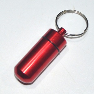 Bán buôn tùy chỉnh vòng hộp thuốc đầy màu sắc <span class=keywords><strong>Pill</strong></span> hộp xách tay không thấm nước mini du lịch nhôm kim loại <span class=keywords><strong>Pill</strong></span> Box Keychain - Product Image 5