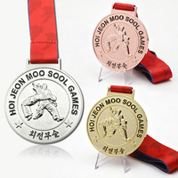 Médaille de compétition personnalisée 2D 3D de karaté, de boxe, de jiu-jitsu, de taekwondo, technique d'impression UV, technique de moulage, souvenir, médaille en métal