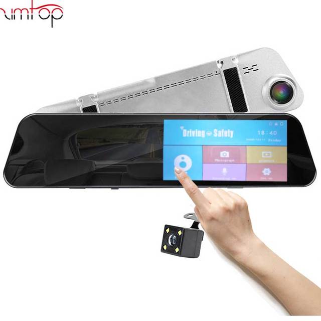 2020 New Dash Cam Factory Directly Sell Car Dvr 5.2" IPS 2.5D Glass Touch Screen Rearview Mirror Camera
