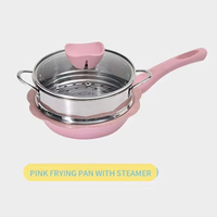 Neues Design Multifunktionale Gesunde Kochutensilien Keramikbeschichtete Aluminium-Milchpfanne Babynahrungszubereiter Set Dampfgarer Spülmaschinenfest Gasgeeignet
