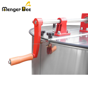 Extracteur de miel manuel Menger Bee pas cher, 6 cadres en acier inoxydable avec garantie de 2 ans pour l'apiculture - Product Image 5