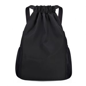 Cross-border Casual <b>Drawstring</b> <b>Backpack</b> Breathable Waterproof Oxford Polyester Unisex Sports Fitness Daypack Large-capacity - Product Image 1