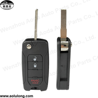 Coque de clé de voiture à distance à 3+1 boutons pour Chrysler 200 300 Aspen Dodge Avenger Jeep Clés de véhicule