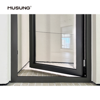 Nouvelle porte extérieure en aluminium très vendue, conception à seuil bas sur mesure, étanchéité supérieure pour villas et maisons jumillées
