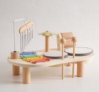 Hot Selling Wooden Xylophone Drum Percussion Busy Board Educational Music Instruments