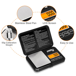 0,001 g digitale Skala 20 g tragbare Mini-Skala präzise Graduierung professionelle Taschenwaage Milligramm Kalibriergewichte - Product Image 5