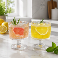 Verre gobelet en verre gaufré, résistant à la chaleur, sculpté à la main, sans anse, sans couvercle, moderne et minimaliste, pour café, bière, lait et jus