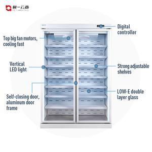 Vitrina de supermercado comercial Refrigerador Pantalla Congelador Modo de refrigeración por aire Equipo de refrigeración - Product Image 5