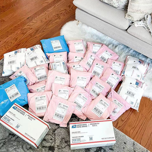 Tái Chế Tùy Chỉnh Bán Buôn Thư Cho Quần Áo Poly Hồng Đóng Gói Túi Nhà Máy Dự<span class=keywords><strong>a</strong></span> Bưu Phẩm Gửi Thư Túi - Product Image 4