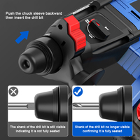 Marteau perforateur rotatif sans fil 21V sans balais pour perçage et démolition de murs en béton – Vente en gros prise en charge