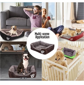 Venta al por mayor de alta calidad lindo suave mascota gato perro cálido cómodo sofá cama para animales de compañía - Product Image 6