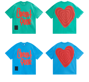 Camiseta de Hombre de Algodón 100%, Gruesa, Extra Grande, de 12 oz, con Logotipo Personalizado, Impresión 3D en Relieve, Muestra del Fabricante - Product Image 1