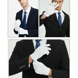 Logotipo personalizado Algodón Poliéster Joyería Premium Marching Band Guantes de algodón blanco Guantes DE TRABAJO Guantes ceremoniales - Product Image 2