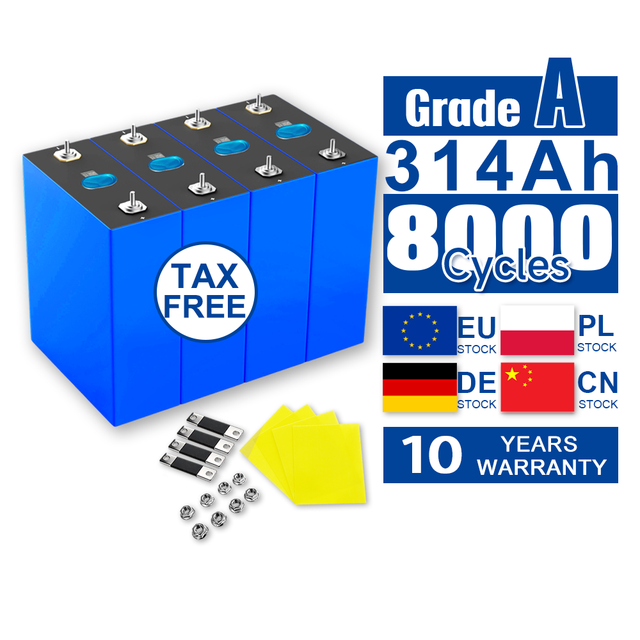 Grade a MB31 314Ah 3.2V 314ah 330Ah 340Ah Li-ion Battery Prismatic Solar Lithium Ion Batteries LiFePO4 Energy Storage Battery