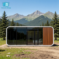 Cabaña Prefabricada de Lujo de 20 Pies/30 Pies, Moderna, Fácil de Instalar, Estructura de Acero, Diseño Inteligente y Duradero, para Uso en Hoteles o Jardines