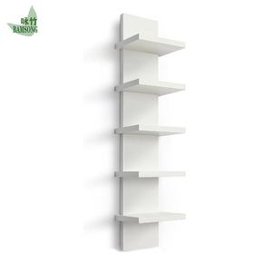 Étagère murale flottante verticale à 5 niveaux, multifonctionnelle, pour pot de fleurs, salon, salle de bain, <span class=keywords><strong>chambre</strong></span> à coucher, moderne - Product Image 4