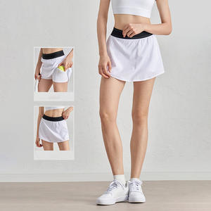 OEM rok olahraga kustom <span class=keywords><strong>2</strong></span>-in-1 untuk wanita pelindung matahari Mini Golf & Yoga bernapas celana pendek bawaan untuk pakaian tenis - Product Image 3