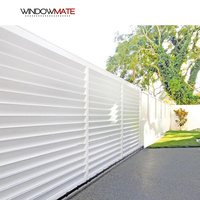 Bâtiment brise-soleil extérieur persiennes fixes volets horizontaux motorisés en aluminium pour fenêtre