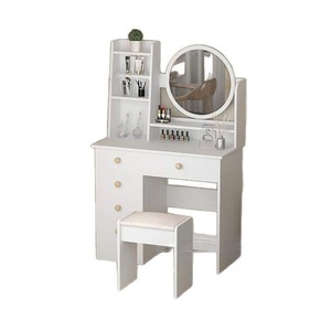 2025 Venta caliente tocador con luz Led con espejo grande juego de mesa de tocador de maquillaje para mujeres proveedor de pedidos a granel - Product Image 1