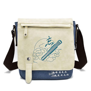 Bolsa de viaje de gran capacidad con diseño de anime para estudiantes adolescentes, de lona y poliuretano, bandolera. - Product Image 2