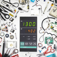 Controlador de Temperatura Digital PID CH402 con Relé SSR, Vertical 48*96mm, Doble Salida, Termostato para Horno, Material Plástico