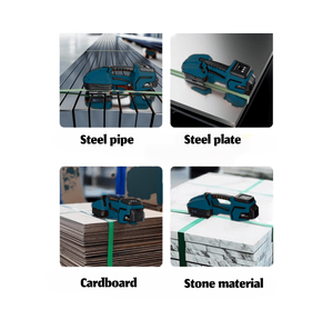 Tự động cốt thép đóng đai máy 3200N điện với lithium có thể sạc lại pin giá thuận lợi giấy vật liệu đóng gói - Product Image 5