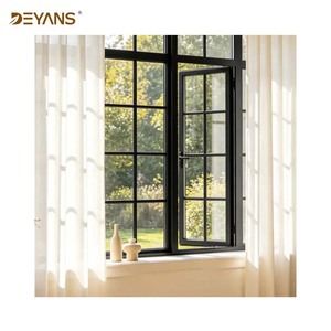<span class=keywords><strong>Finestre</strong></span> in Alluminio Stile Francese Crittall con Design a Griglia e Parte Superiore Arcuata, Anticorrosione, Alta Resistenza al Vento per Case Tropicali del Sud-Est Asiatico - Product Image 3