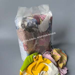 Trapos Industriales de 10 kg, Trapos de Limpieza de Algodón Reciclado de Colores, Trapos de Limpieza de Residuos, Trapos Mixtos - Product Image 1