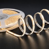Bande lumineuse LED COB 320 LED/m Haute densité 8 mm 8 W/m Ruban LED flexible 12 V 24 V Blanc neutre 4000 K Bande LED découpable