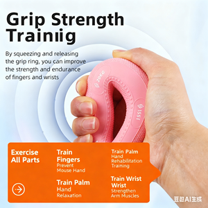 CHENGMO SPORTS New Listing 10-100KG Renforcement de la poignée de l'avant-bras, anneaux en silicone pour l'exercice des doigts pour le bureau de la salle de sport à domicile - Product Image 3