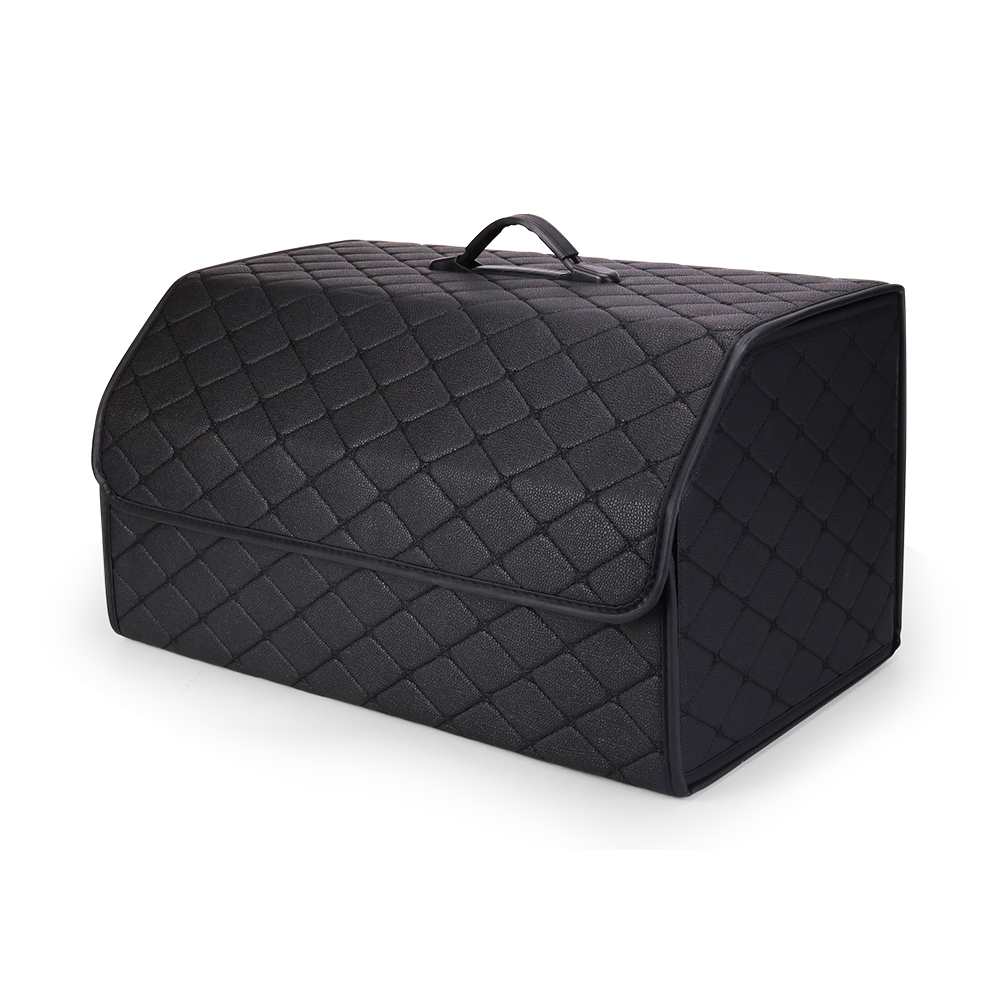 Car Storage Organizer Kunden spezifische abnehmbare faltbare Leder Car Trunk Organizer Aufbewahrung sbox mit großer Kapazität