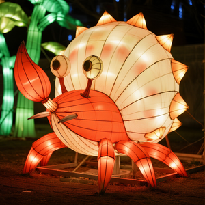 핫 세일 LED 조명 수제 내구성 소라게 모양의 랜턴 크리스마스 부활절 방수 재사용 가능한 장식 실내/실외 - Product Image 1