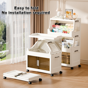 خزانة تخزين زاوية لغرفة النوم من شينيو بطول 70 بوصة، تصميم عصري بسيط قابل للطي متعدد الوظائف لتنظيم الملابس بسعة 230 لتر - Product Image 2