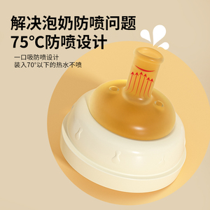 Biberón de silicona multifuncional sin BPA de fábrica superior con pezón de paja a prueba de fugas anticaída Control óptimo del flujo de agua - Product Image 5
