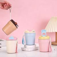 Mini-gobelet isotherme de luxe personnalisé en acier inoxydable avec double revêtement céramique, pour café, voyage et extérieur, avec cordelette