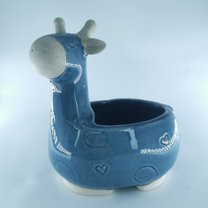 Động vật hình dễ thương mô hình phim hoạt hình gốm tráng men Chậu hoa <span class=keywords><strong>mini</strong></span> nhân tạo mọng Nước cây xương rồng độc đáo bền hiện đại - Product Image 1