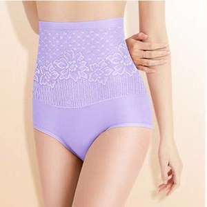 Toptan nefes yüksek Rise <span class=keywords><strong>Pl</strong></span> bayan pamuk yüksek bel külot iç çamaşırı kadın dantel iç çamaşırı yüksek bel seksi külot - Product Image 3
