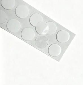 Points adhésifs ronds transparents blancs sur mesure en acrylique, double face, avec colle nano - Product Image 5