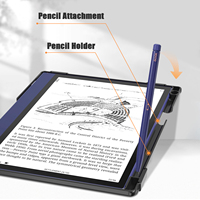 NET-CASE étui pour BOOX Note Air 2 / Air 2 Plus 10.3 pouces 360 degrés rotatif couverture papier numérique avec porte-crayon