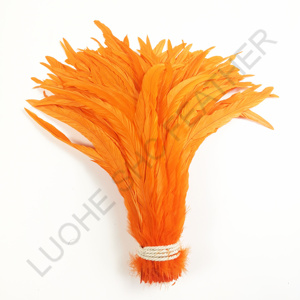 Fabricant pas cher vente 35-40 cm blanchi lâche plume de queue de coq plume pour <span class=keywords><strong>carnaval</strong></span> bricolage décoration - Product Image 6