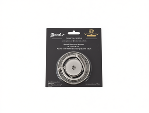 Hebilla de Cinturón Bleuex Redonda Plateada Negra Mate con Hebilla Grande de 4.5cm - Product Image 1