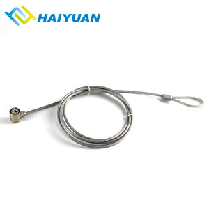 สายล็อคเหล็กกันขโมยแบบพกพาสำหรับแล็ปท็อป พร้อมกุญแจมาสเตอร์ สำหรับตู้โชว์สินค้าในร้านค้าปลีก - Product Image 3