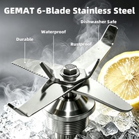 2500 Watt Fruit Juicer Blender Gemat Heavy Duty Blender Pro Elektrische Blender En Molen Voor Keuken