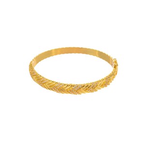 <b>Copper</b> Alloy V-Shaped <b>Bracelet</b> Micro Set Zircon Gold And Silver Women's Jewelry Gift Geometric Design - Product Image 5