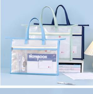 กระเป๋าใส่ของกันน้ำแบบหนาพร้อมซิปใส กระเป๋าเก็บของสำหรับนักเรียน กระเป๋าเรียนพิเศษ กระเป๋าใส่เอกสาร A3 กระเป๋าศิลปะ - Product Image 2