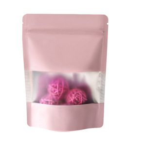 100 cái rõ ràng cửa sổ phía trước kín khí đứng lên túi nhựa Ziplock cho bánh quy, kẹo, trà và các sản phẩm khô - Product Image 6