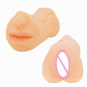 <span class=keywords><strong>2</strong></span> in <span class=keywords><strong>1</strong></span> Mund und Muschi männlich Mastur bator Mund Pussy Sexspielzeug für Männer Masturbation
