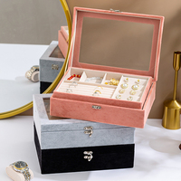 Ventes directes d'usine couvercle Transparent attrayant Durable boîte à bijoux emballage boîte-cadeau de luxe pour les cadeaux