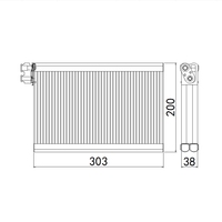 Evaporador de CA automático del sistema de aire acondicionado del coche del mercado de accesorios para SUBARU B4 2009- SUBARU LEGALY 2005-2009 OEM 73523-AG01A