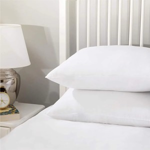 <span class=keywords><strong>Oreiller</strong></span> de cou moderne personnalisé blanc 100 % <span class=keywords><strong>microfibre</strong></span> alternative au <span class=keywords><strong>duvet</strong></span> 200TC à motif uni anti-bactérien pour lits d'hôtel - Product Image 3